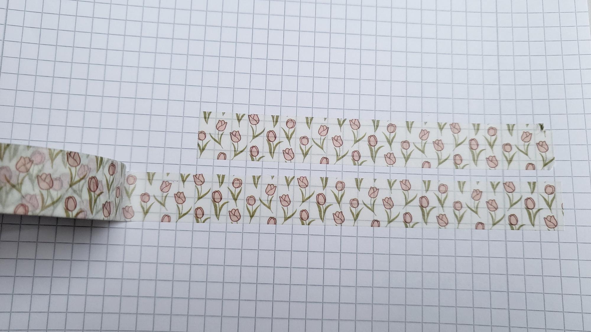 Washi Tape rosa Tulpen